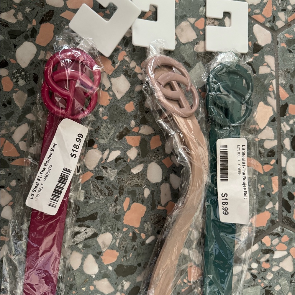 3 New inspired belts ONE SIZE